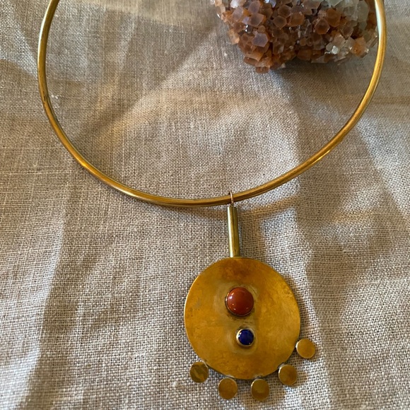 Sun Shield Choker - By Cities in Dust Jewelry - TOTAL STATEMENT PIECE - Picture 4 of 15